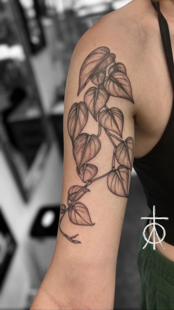 Botanical Tattoo by Claudia Fedorovici, Feminine Tattoo