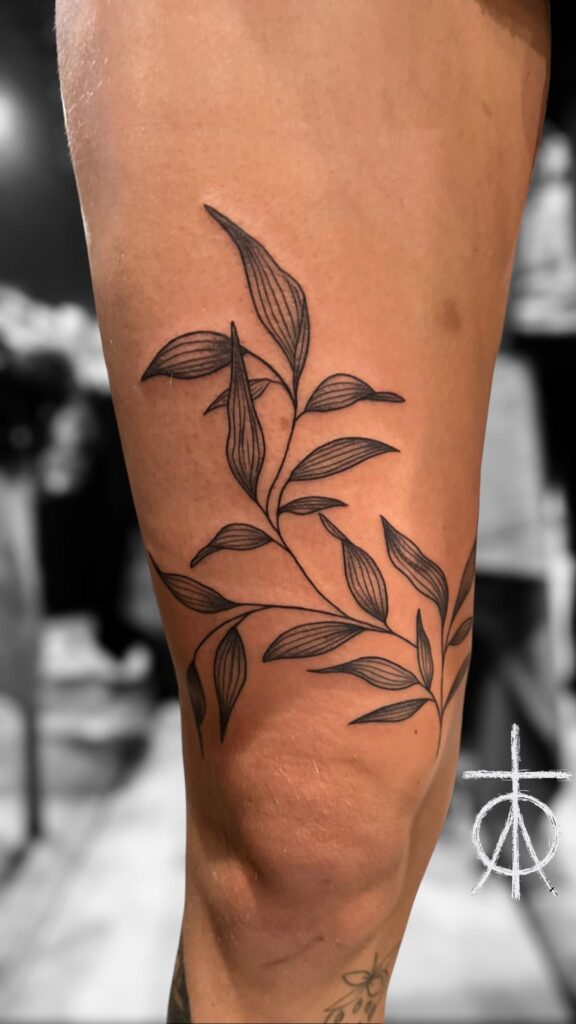 The Best Botanical Tattoo, Blackwork Tattoo, Fine Line Tattoo