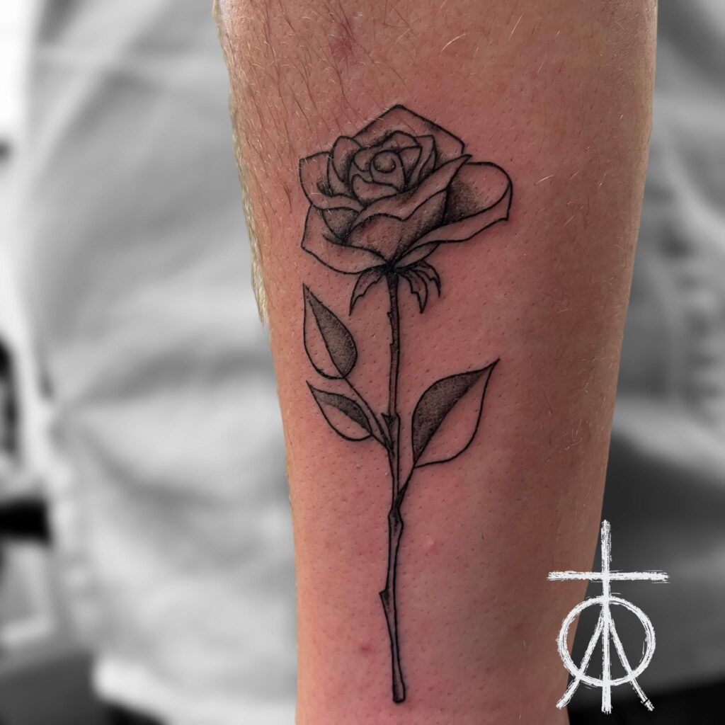 Rose Tattoo, Feminine Tattoo, Small Tattoo