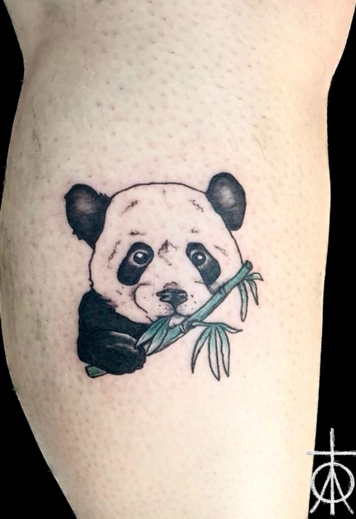 Panda Tattoo, Color Tattoo, Cute Tattoo, Fine Tattoo
