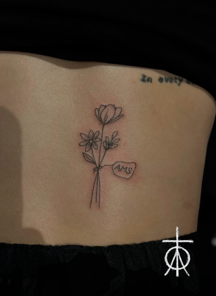 Small Tattoo, Floral Tattoo, Fine Line Tattoo, Amsterdam Tattoo