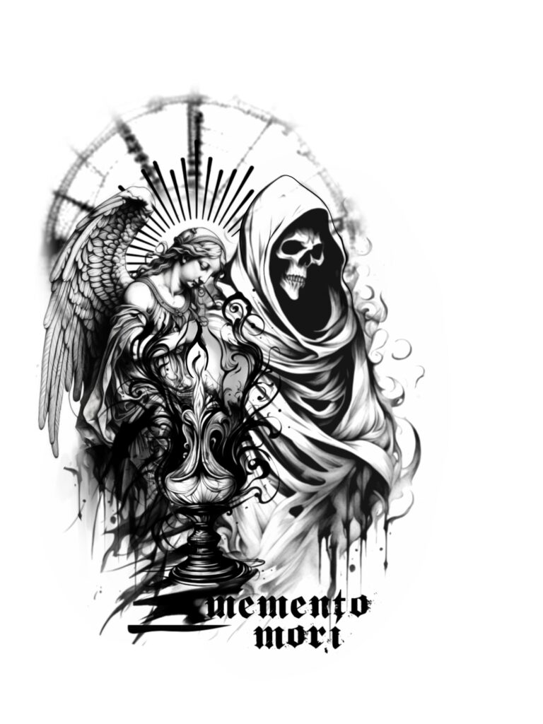 Memento Mori Tattoo Design By Claudia Fedorovici