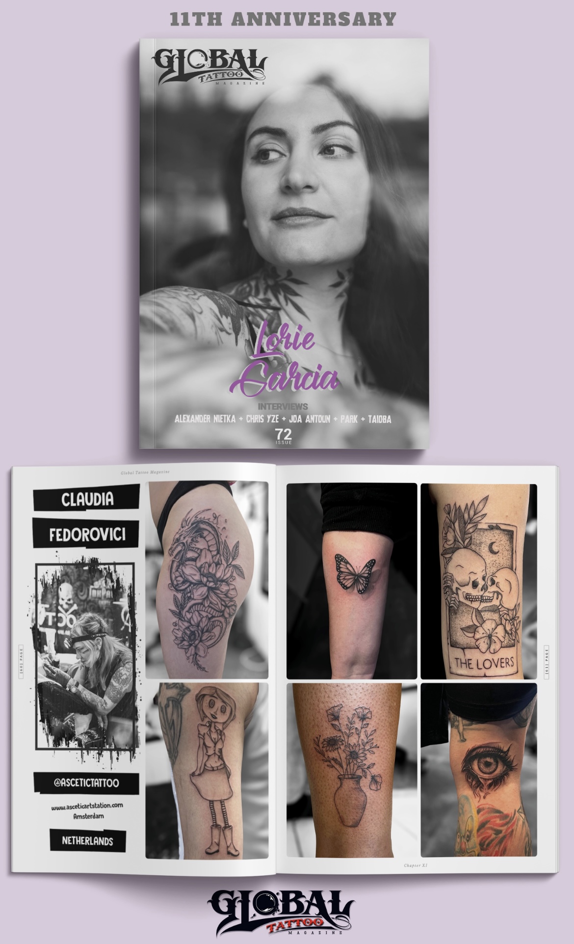 Claudia Fedorovici in Global Tattoo Magazine