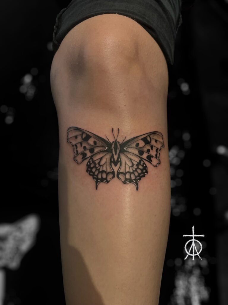Amazing Butterfly Tattoo, Fine Line Tattoo Artist Claudia Fedorovici, The Best Tattoo