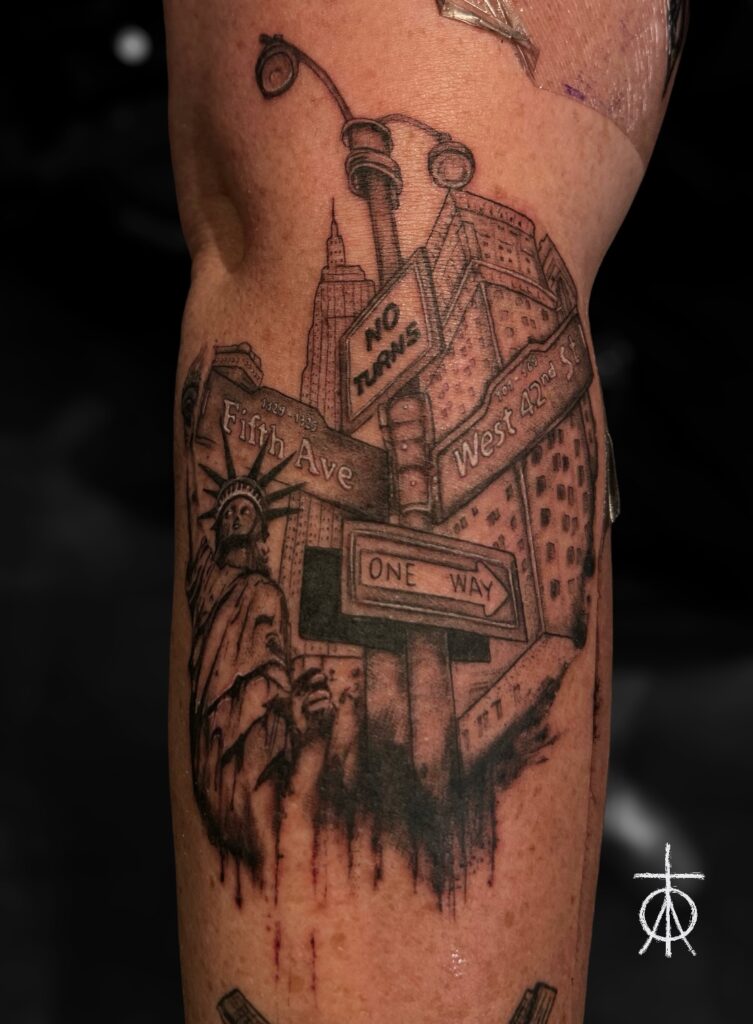 Travel Tattoo, New York City Tattoo, The Best Fine Line Tattoo Artist, Claudia Fedorovici