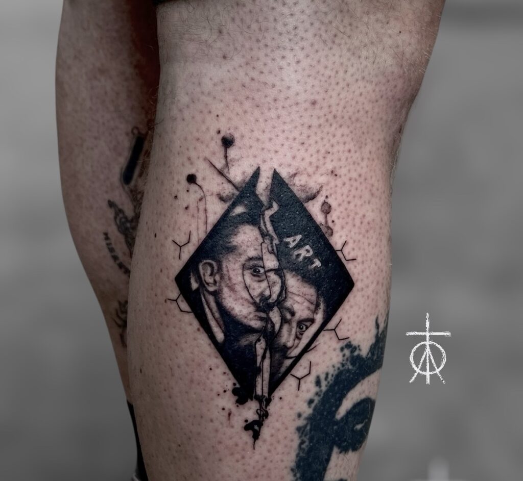 Micro Realism Tattoo, The Best Salvador Dali Tattoo by Claudia Fedorovici , The Best Tattoo Artist