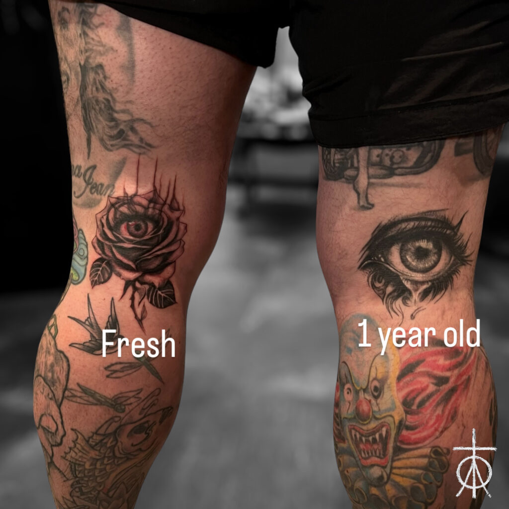 Knee Pit Tattoos